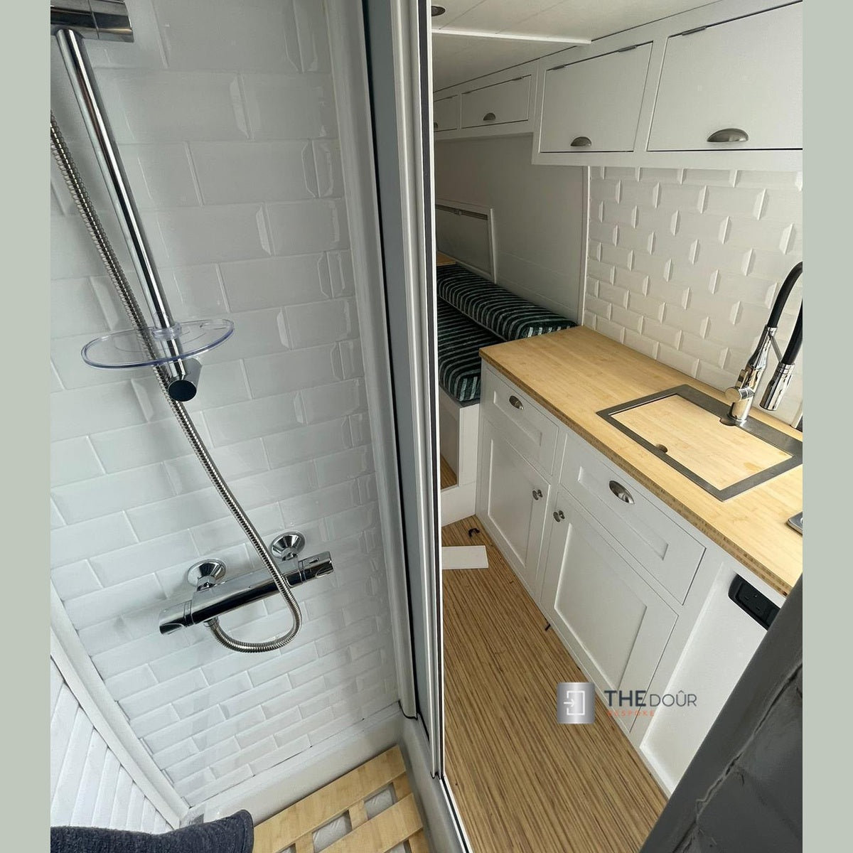 ROLdour Campervan / RV Shower Door PRE MADE 1800mm Tall x 1000mm Self Cut Width