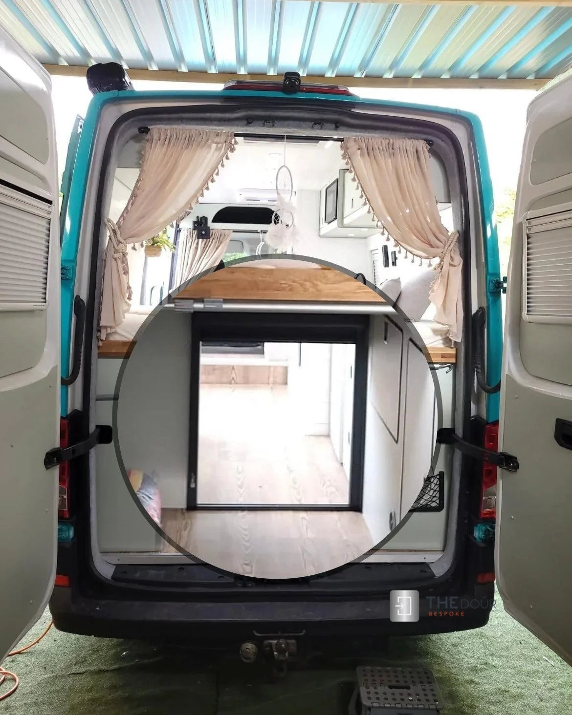 ROLdour Small Custom Made, Space Saving Horizontal or Vertical Sliding Door / Screen, Waterproof, Blackout in Lightweight Aluminium Frame