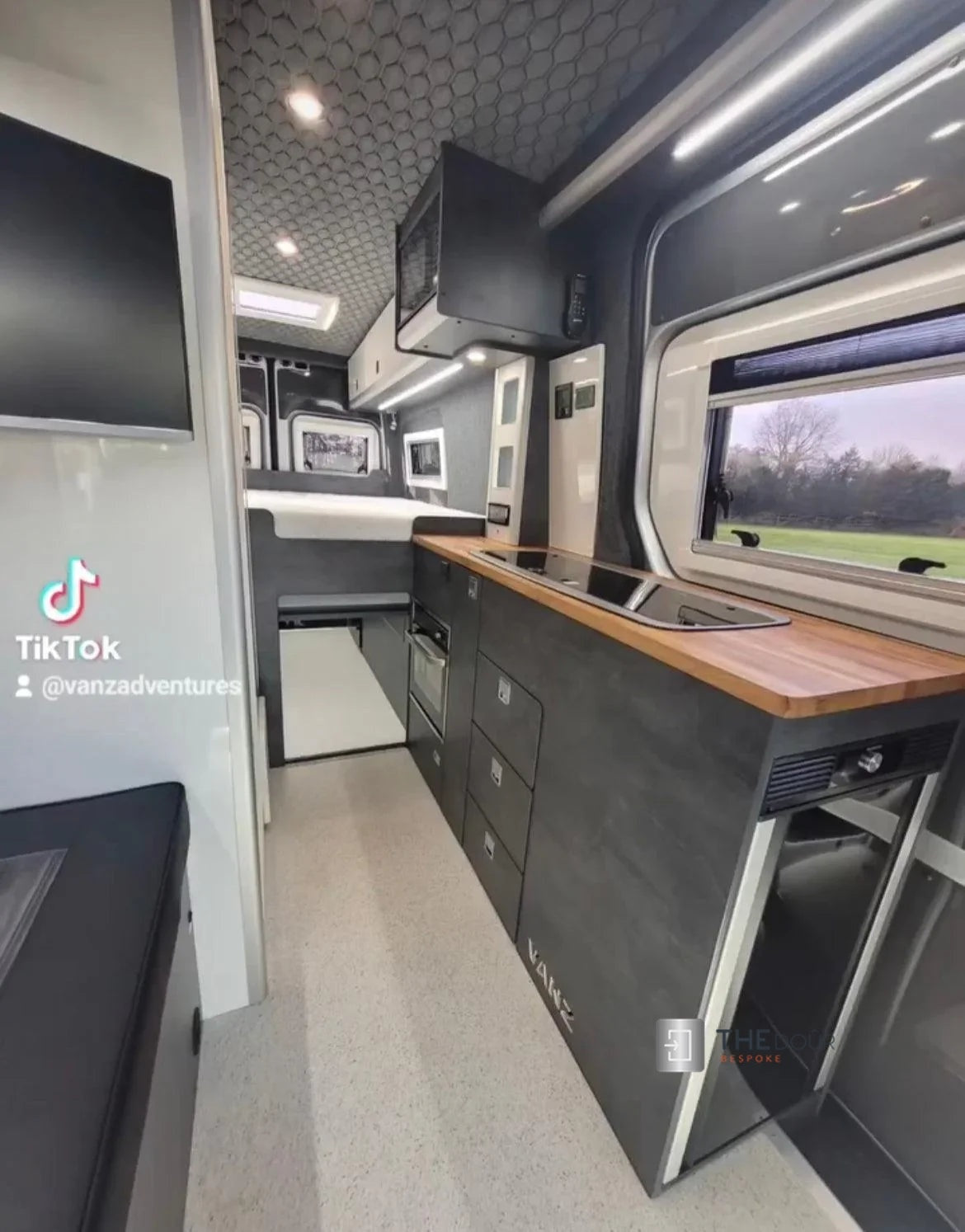 ROLdour Small Custom Made, Space Saving Horizontal or Vertical Sliding Door / Screen, Waterproof, Blackout in Lightweight Aluminium Frame