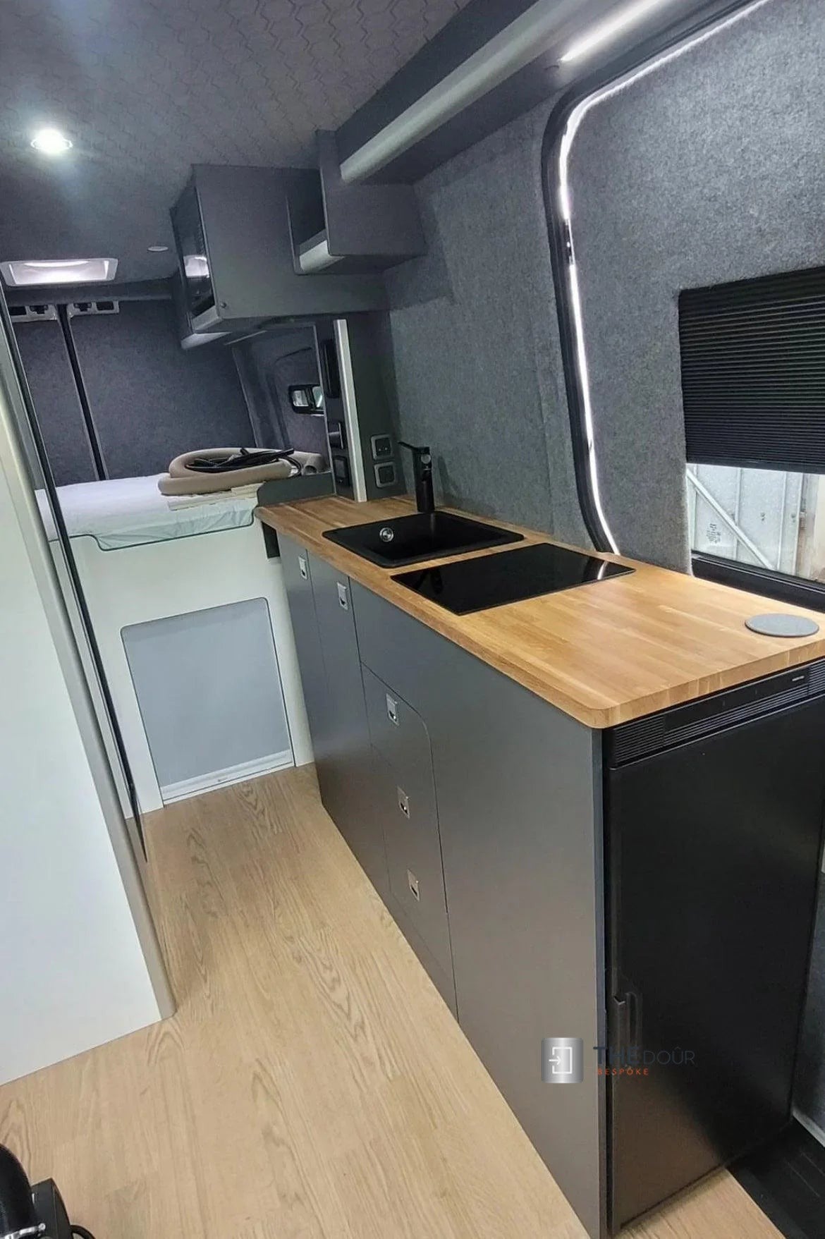 ROLdour Small Custom Made, Space Saving Horizontal or Vertical Sliding Door / Screen, Waterproof, Blackout in Lightweight Aluminium Frame