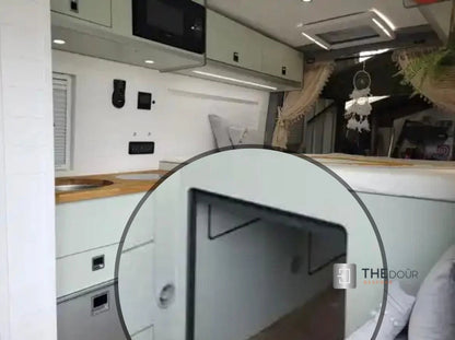 ROLdour Small Custom Made, Space Saving Horizontal or Vertical Sliding Door / Screen, Waterproof, Blackout in Lightweight Aluminium Frame