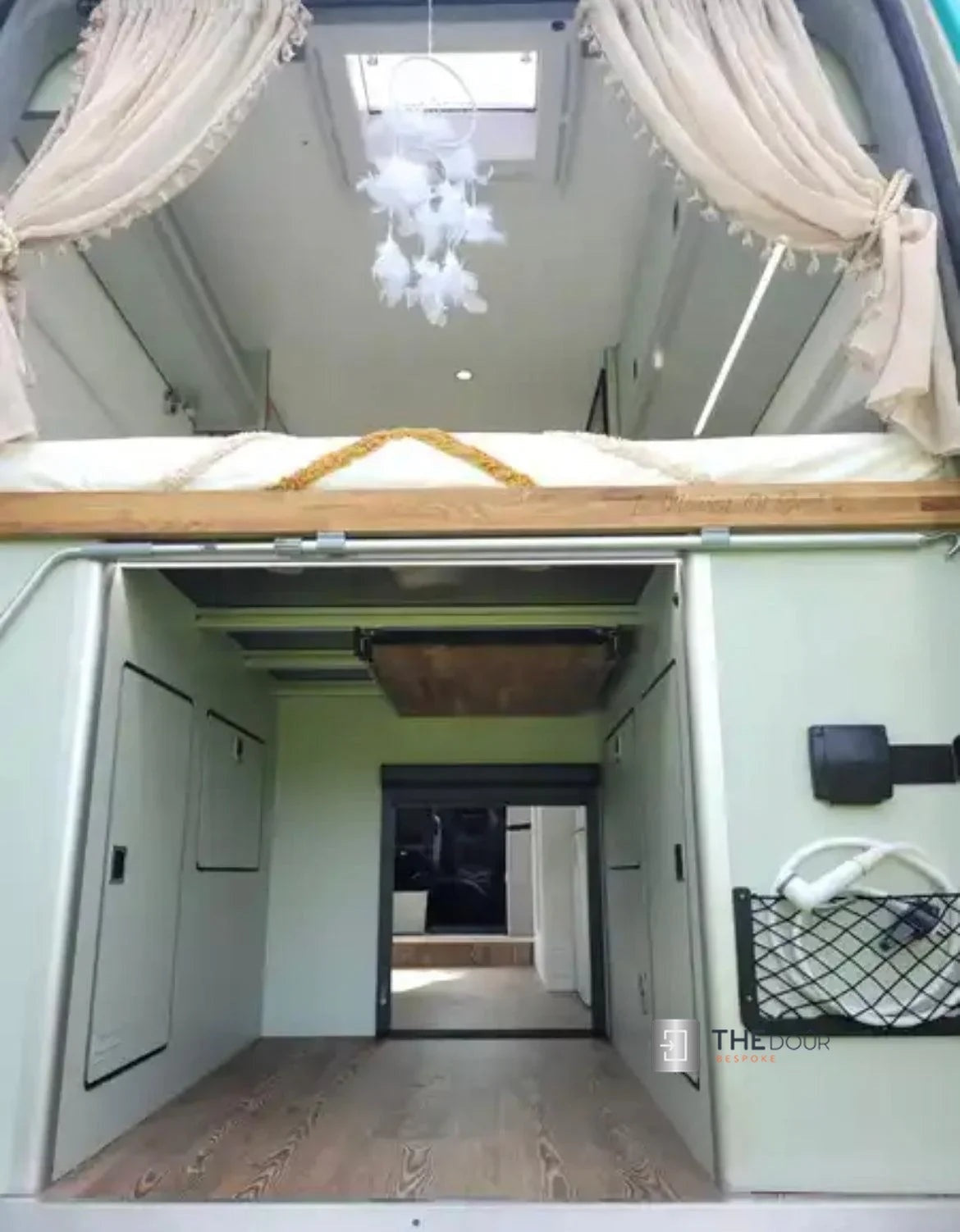 ROLdour Small Custom Made, Space Saving Horizontal or Vertical Sliding Door / Screen, Waterproof, Blackout in Lightweight Aluminium Frame