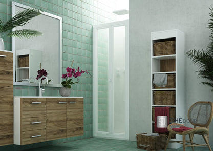 SAFEdour (ZERO Glass) Bi-Folding Safe Shower Door for Homes, Public Spaces, Campervans & Motorhomes