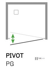 SAFEdour (ZERO Glass) Safe Pivot Shower Door for Homes, Public Spaces, Campervans & Motorhomes