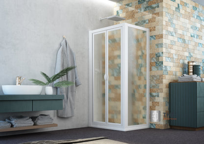 SAFEdour (ZERO Glass) Saloon Opening Safe Shower Door for Homes, Public Spaces, Campervans & Motorhomes