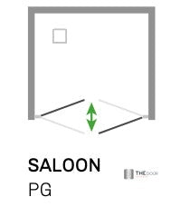 SAFEdour (ZERO Glass) Saloon Opening Safe Shower Door for Homes, Public Spaces, Campervans & Motorhomes