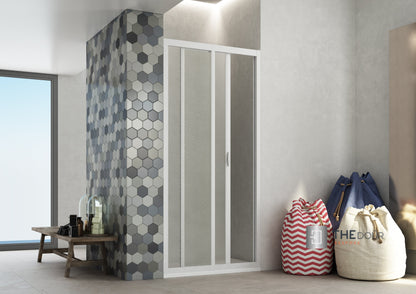 SAFEdour (ZERO Glass) Single Sliding Shower Door for Homes, Public Spaces, Campervans & Motorhomes