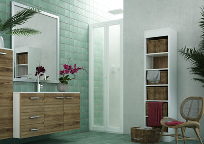 SAFEdour (ZERO Glass) Bi-Folding Safe Shower Door for Homes, Public Spaces, Campervans & Motorhomes