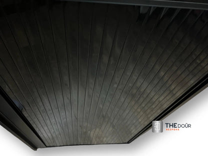 Tambour Door 1 x 1000mm x 20mm x 8mm Slat – High Gloss Black or Silver - TAMdoûr Universal