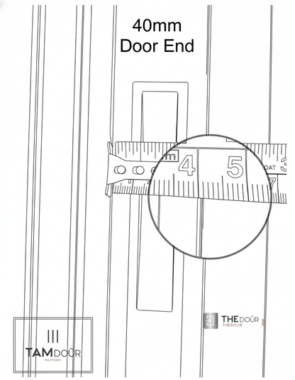 TAMdoûr Tambour Door Kit Cut 1850mm x 700mm with Flex Track for Straight Slide with 90 degree turn or Curved Close Finish