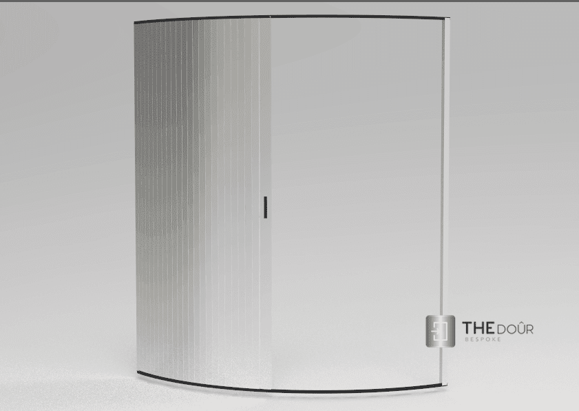 TAMdoûr Tambour Door Kit Cut 1850mm x 700mm with Flex Track for Straight Slide with 90 degree turn or Curved Close Finish