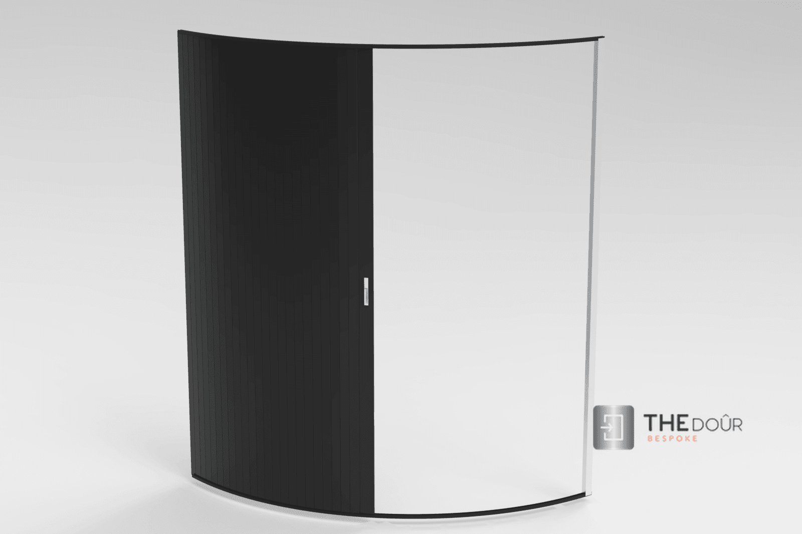 TAMdoûr Tambour Door Kit Cut 1850mm x 700mm with Flex Track for Straight Slide with 90 degree turn or Curved Close Finish