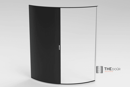 TAMdoûr Tambour Door Kit Cut 1850mm x 700mm with Flex Track for Straight Slide with 90 degree turn or Curved Close Finish