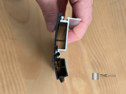 TAMdoûr Tambour Door Kit Cut 1850mm x 700mm with Flex Track for Straight Slide with 90 degree turn or Curved Close Finish