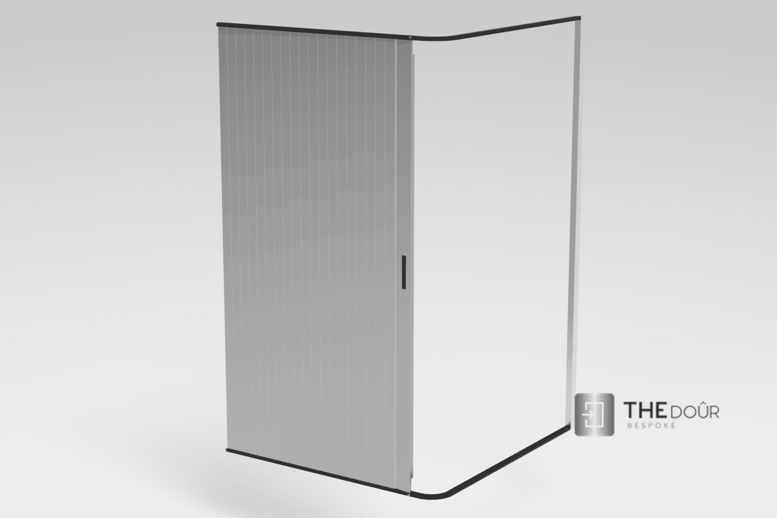 TAMdoûr Tambour Door Kit Cut 1850mm x 700mm with Flex Track for Straight Slide with 90 degree turn or Curved Close Finish