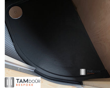 TAMdoûr Tambour Door Kit Cut 1850mm x 700mm with Flex Track for Straight Slide with 90 degree turn or Curved Close Finish