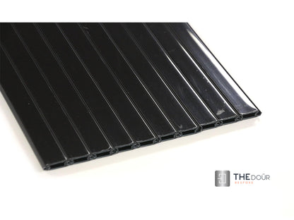 Tambour Door 1 x 1000mm x 20mm x 8mm Slat – High Gloss Black or Silver - TAMdoûr Universal