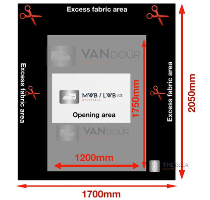 VANdour Mosquito Net Screen - Fits Medium to Large Campervans With Added Privacy Layer