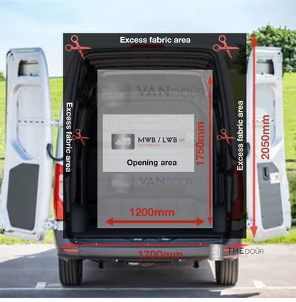 VANdour Mosquito Net Screen - Fits Medium to Large Campervans With Added Privacy Layer