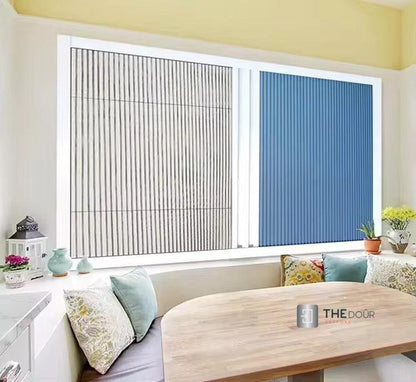 WINdoûr DUO Made to Measure Honeycomb Insulation Complete Blackout Blind & or Net up to 2000mm Tall x up to 2000mm Wide