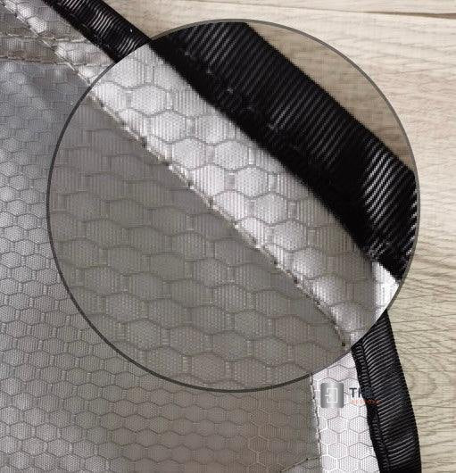 WINdoûr insulated￼ Blackout Covers with Large Net Storage Pocket. Window Covers for Sprinter Rear Doors