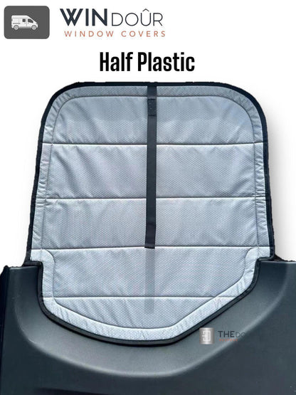 WINdoûr insulated￼ Blackout Covers with Large Net Storage Pocket. Window Covers for Sprinter Rear Doors