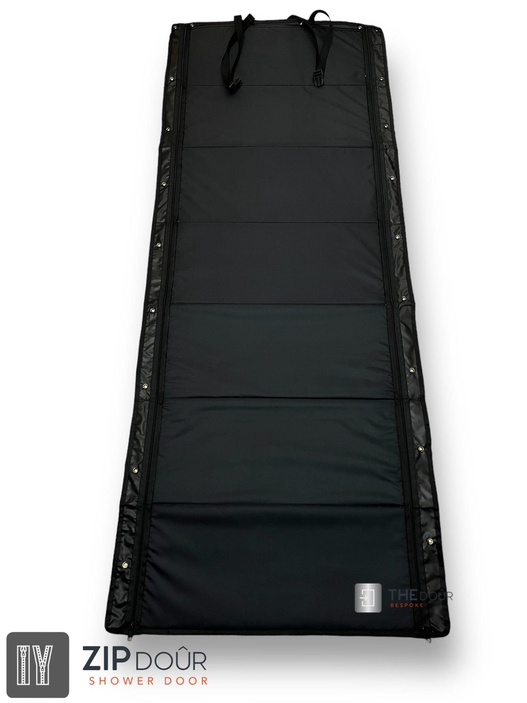 ZIPdoûr Shower Door 4x4 Camper Van / RV - Double Insulated Zip Close in Various Sizes