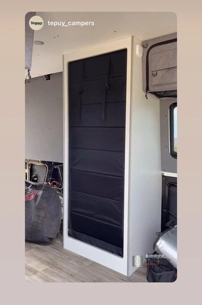 ZIPdoûr Shower Door 4x4 Camper Van / RV - Double Insulated Zip Close in Various Sizes