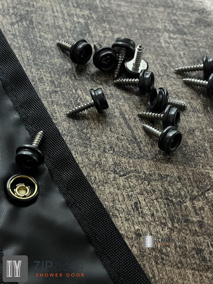 ZIPdoûr Shower Door 4x4 Camper Van / RV - Double Insulated Zip Close in Various Sizes