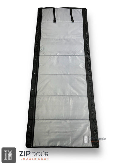 ZIPdoûr Shower Door 4x4 Camper Van / RV - Double Insulated Zip Close in Various Sizes