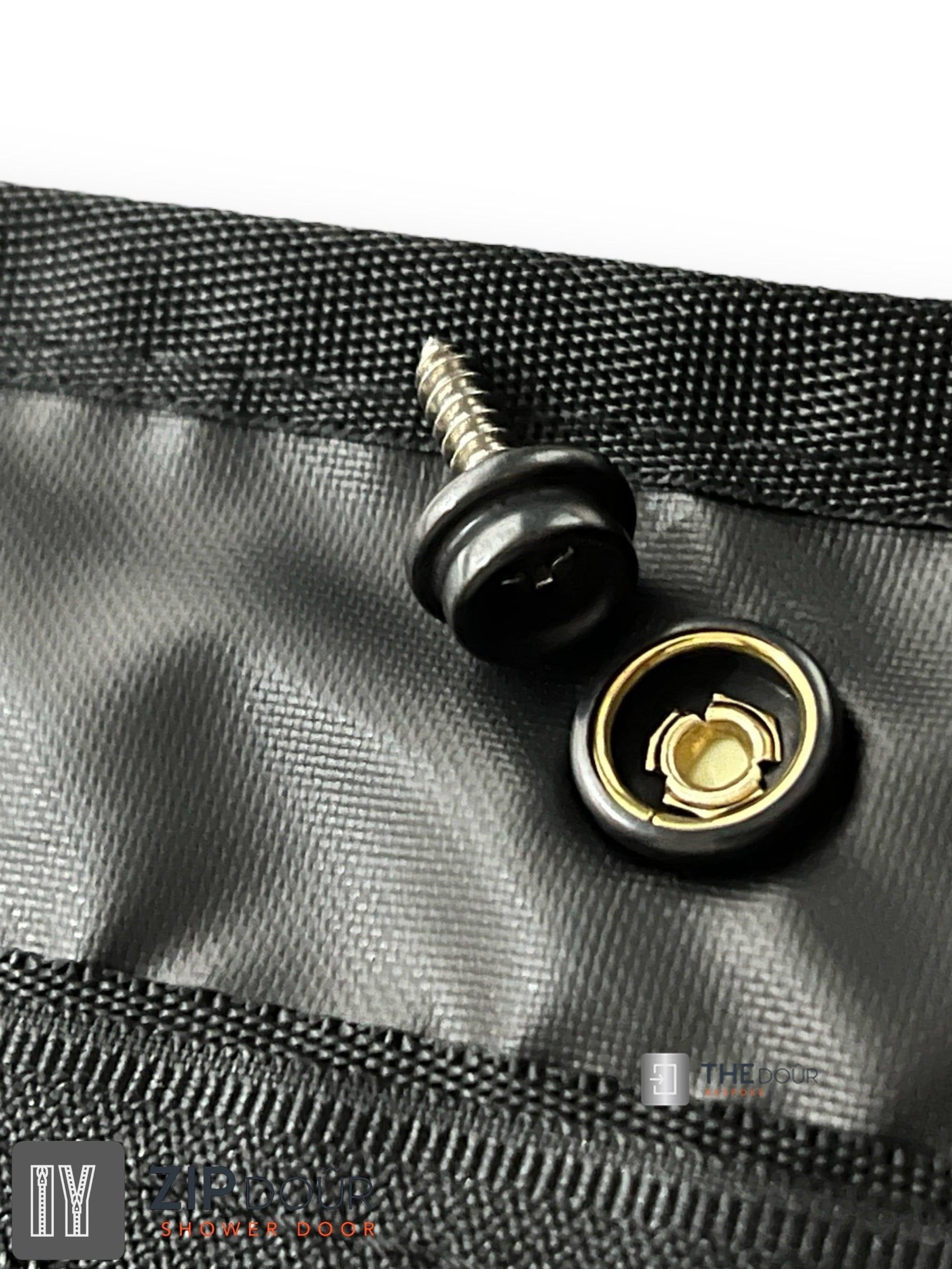 ZIPdoûr Shower Door 4x4 Camper Van / RV - Double Insulated Zip Close in Various Sizes