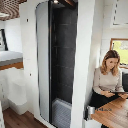 ROLdour Campervan / RV Shower Door PRE MADE 1800mm Tall x 1000mm Self Cut Width THEdoûr Bespoke