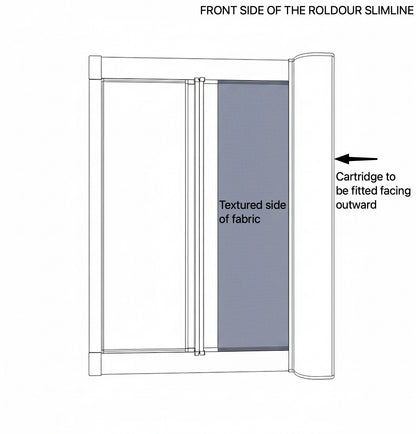 ROLdour Slimline Horizontal 400mm up to 1500mm Tall x 400mm up to 1000mm Wide, Retractable Roller Blackout or Mosquito Net Blinds Custom Made to Measure