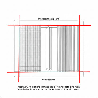 WINdoûr DUO Made to Measure Honeycomb Insulation Complete Blackout Blind & or Net up to 2000mm Tall x up to 2000mm Wide