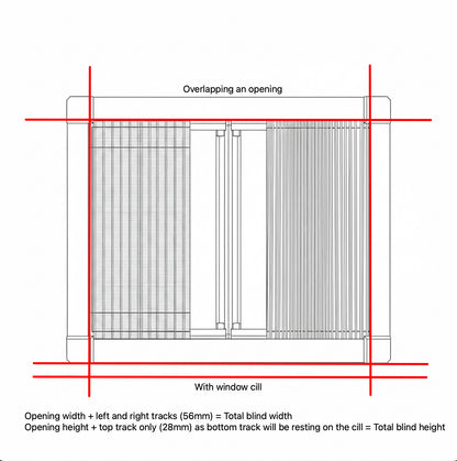 WINdoûr DUO Made to Measure Honeycomb Insulation Complete Blackout Blind & or Net up to 2000mm Tall x up to 2000mm Wide