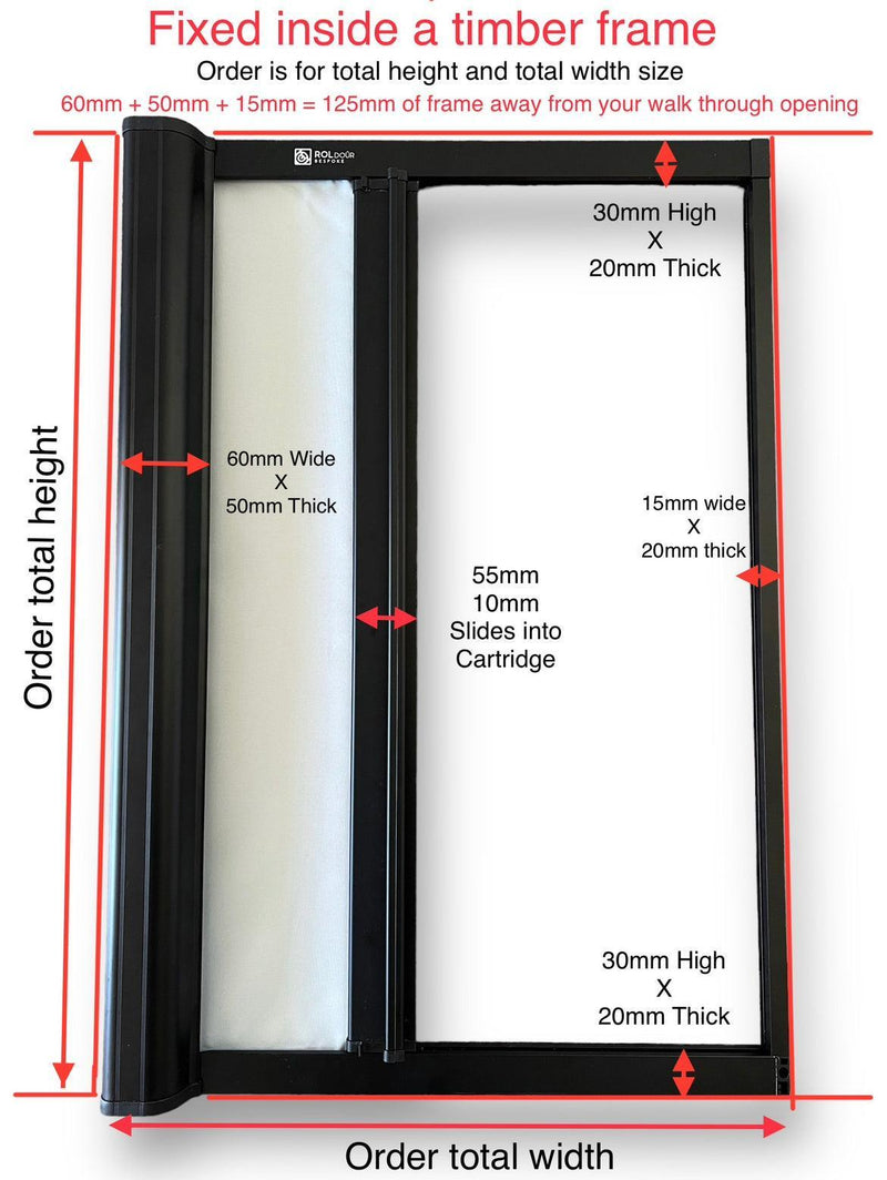 Load image into Gallery viewer, ROLdour Golden Oak Retractable Waterproof Campervan, RV Shower door kit Tambour Alternative
