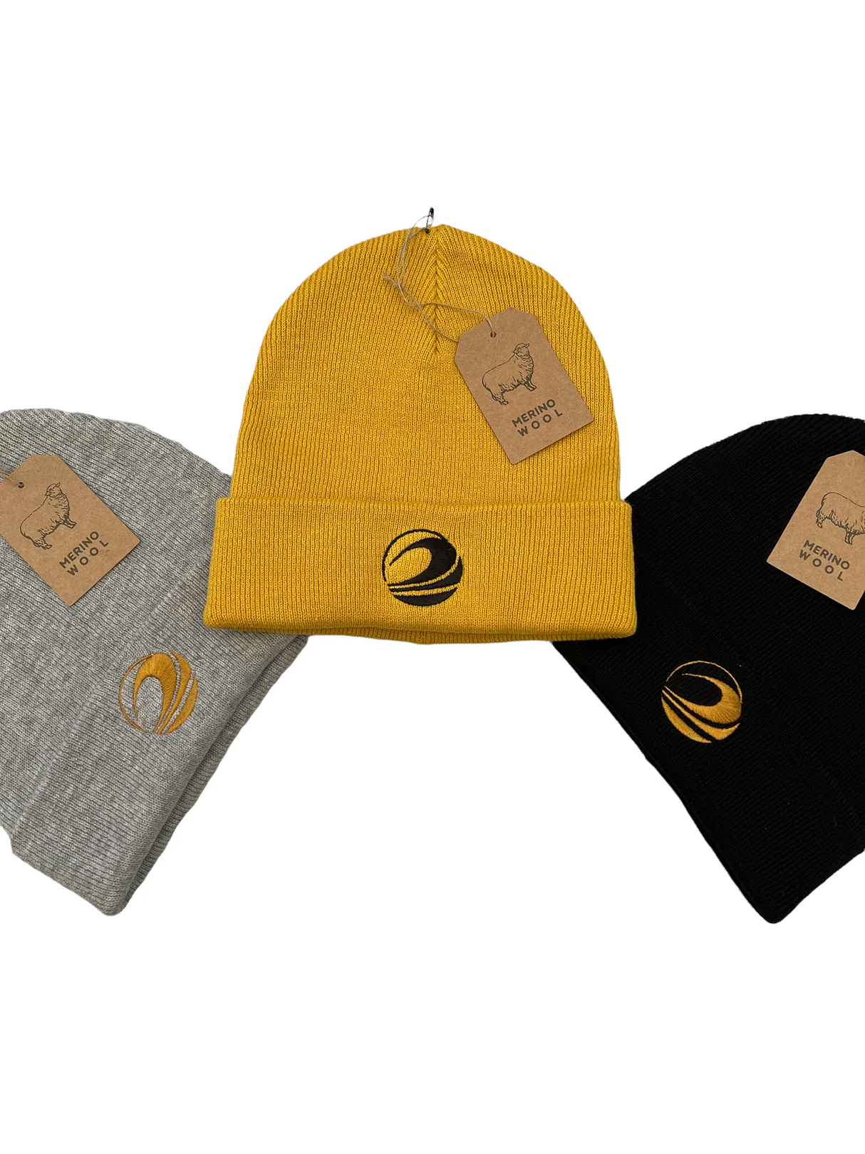 Golden Fleece Wave Marino Wool Beanies