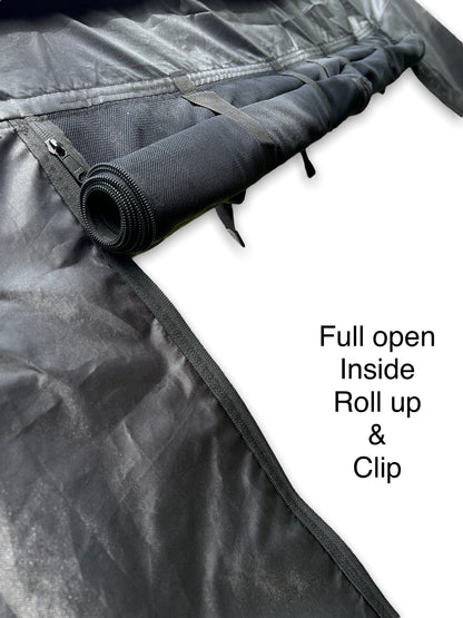 A GRADE / RETURN AS NEW) SWB VANdoûr Universal Campervan 4 in 1 Mosquito + Fly Net + Waterproof / Privacy Layer, to fit either side or rear.