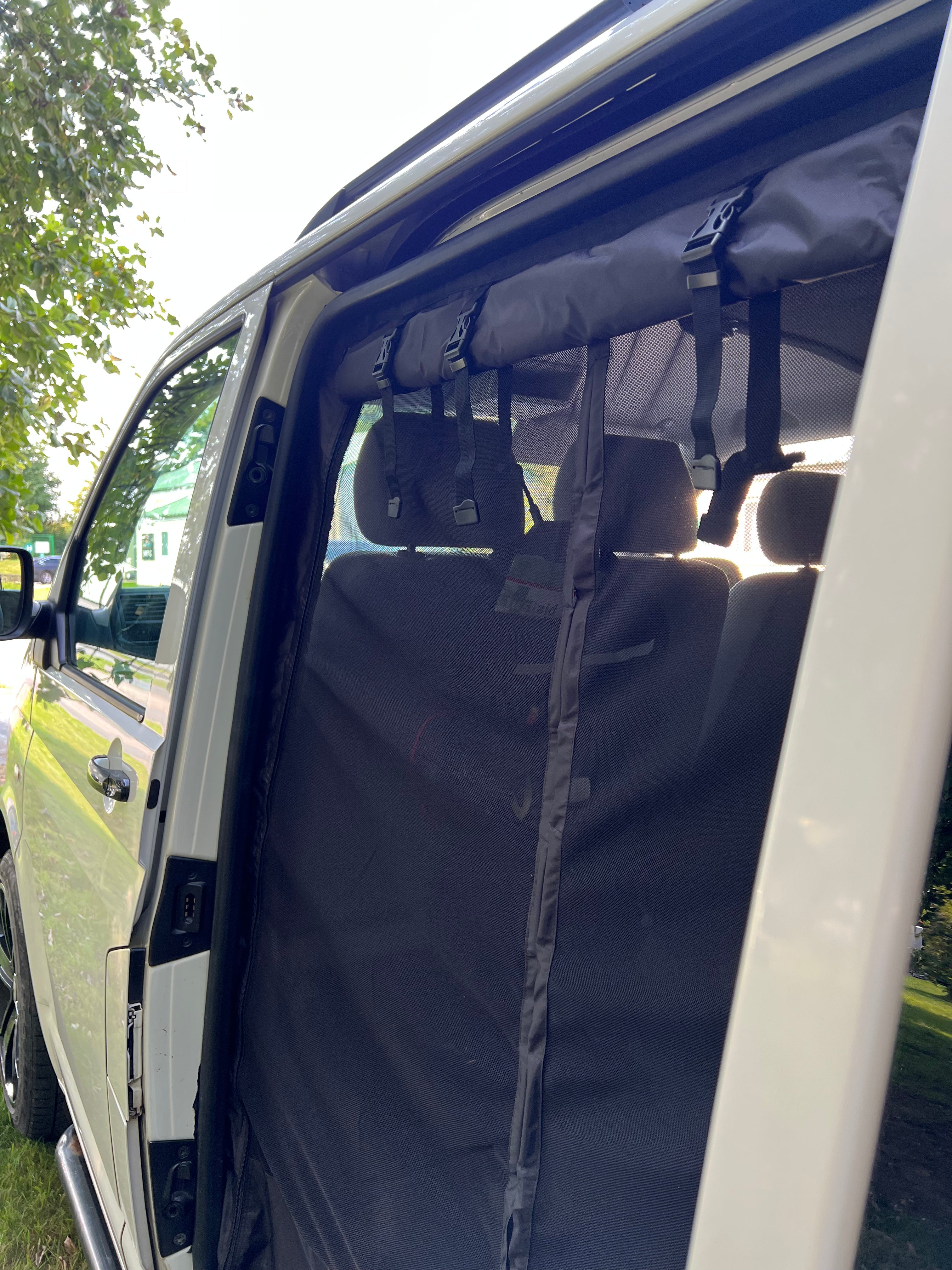 A GRADE / RETURN AS NEW) SWB VANdoûr Universal Campervan 4 in 1 Mosquito + Fly Net + Waterproof / Privacy Layer, to fit either side or rear.