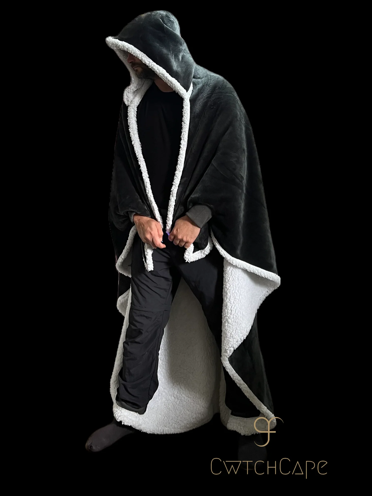 CwtchCape Camper Sherpa Fleece Hoodie Walkie Blanket Adult 1 size fits all - 4 Colours