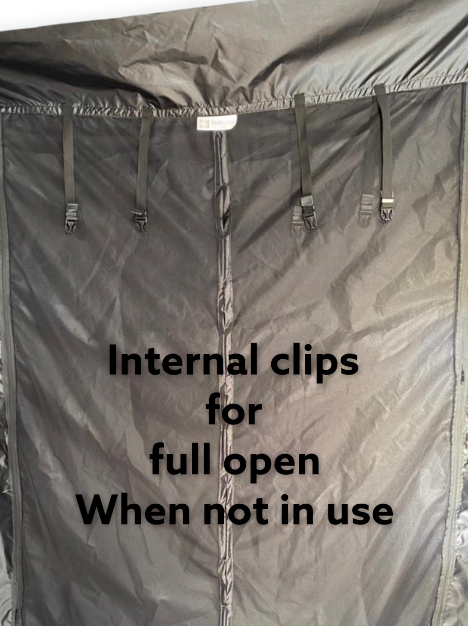 A GRADE / RETURN AS NEW) SWB VANdoûr Universal Campervan 4 in 1 Mosquito + Fly Net + Waterproof / Privacy Layer, to fit either side or rear.