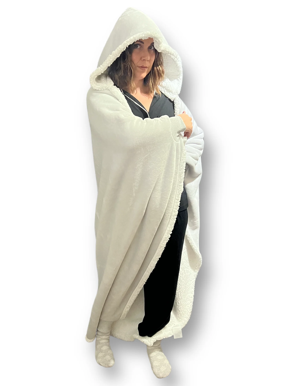 CwtchCape Camper Sherpa Fleece Hoodie Walkie Blanket Adult 1 size fits all - 4 Colours