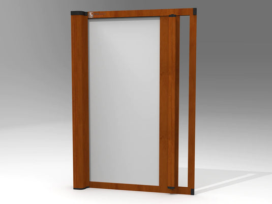 Sale ROLdoûr Golden Oak colour Frame, Light Grey Fabric 1800mm x 510mm Option C