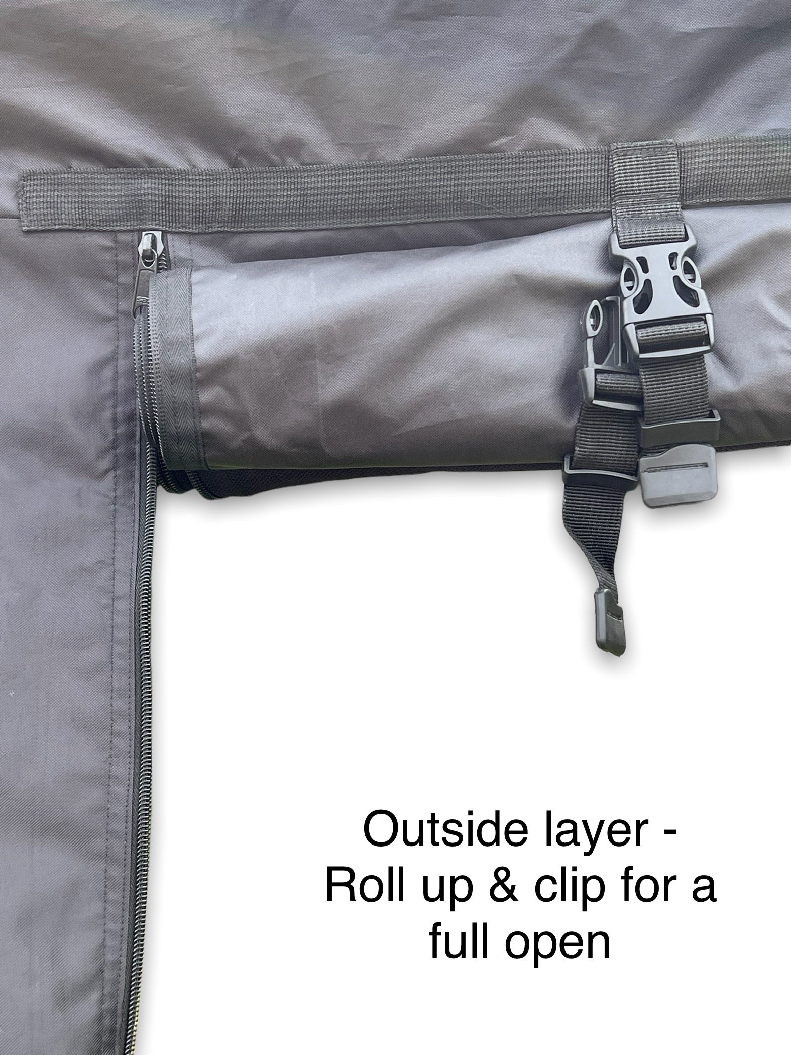 A GRADE / RETURN AS NEW) SWB VANdoûr Universal Campervan 4 in 1 Mosquito + Fly Net + Waterproof / Privacy Layer, to fit either side or rear.