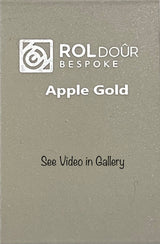 ROLdour Duo Screen Versenkbares Türset - Rahmen in Apple Gold, Höhenoptionen von 1000 mm bis 2000 mm 