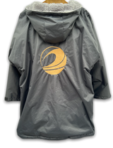 GF Large Dry Beach Changing Robe, Sherpa Fleece Lining - Waterproof, Windproof Oversized Coat - Swimming - Water-sports