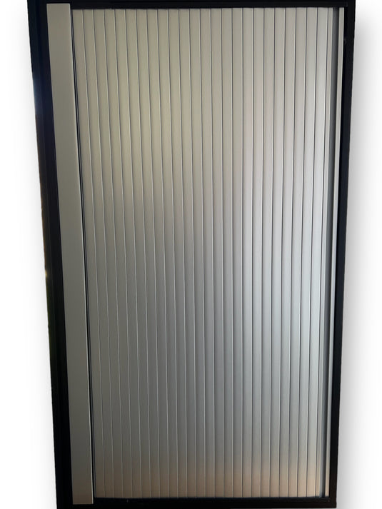TAMdoûr Universal - Easy Cut Tambour Vertical or Horizontal Sliding Door kits, Covering 1000mm x 1000mm Area. make up 1 - 3 doors with our Track, & Spirals kits, Flush Magentic Close.