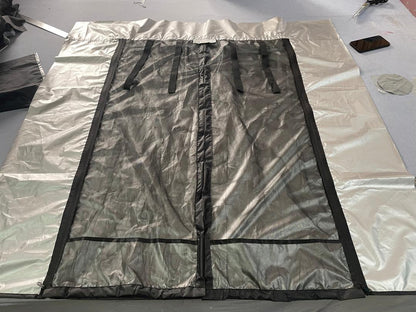 A GRADE / RETURN AS NEW) SWB VANdoûr Universal Campervan 4 in 1 Mosquito + Fly Net + Waterproof / Privacy Layer, to fit either side or rear.
