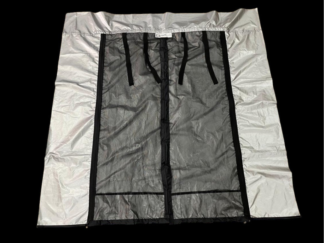 A GRADE / RETURN AS NEW) SWB VANdoûr Universal Campervan 4 in 1 Mosquito + Fly Net + Waterproof / Privacy Layer, to fit either side or rear.