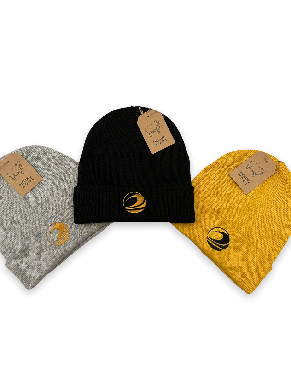 Golden Fleece Wave Marino Wool Beanies